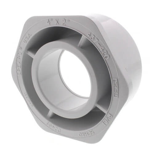 4" X 2" PVC SXS BUSHING SCD 40