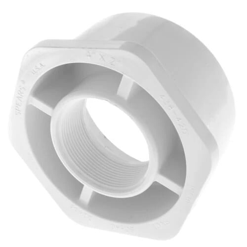 4" X 2" PVC SXT BUSHING SCD 40