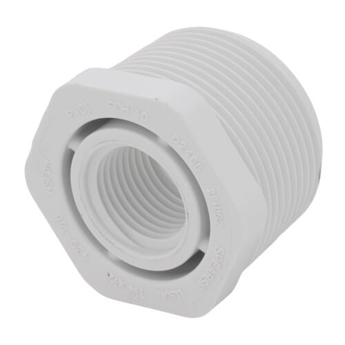 1.25" X 1/2" PVC TXT BUSHING SCD 40