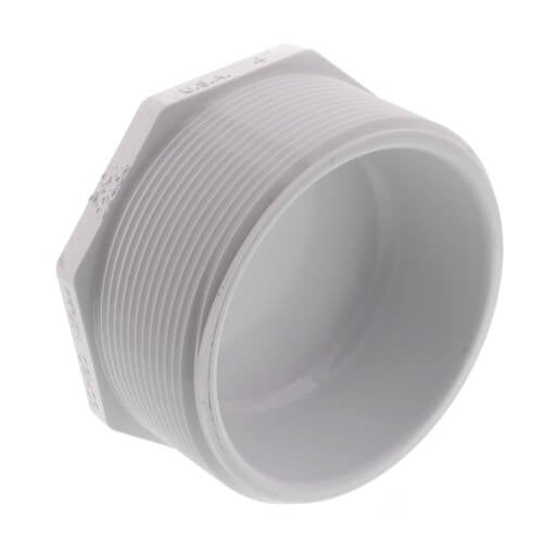 4" PVC THREADED PLUG SCD 40