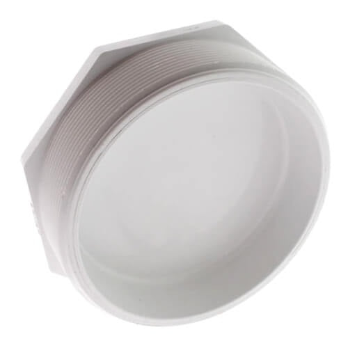 6" PVC THREADED PLUG SCD 40