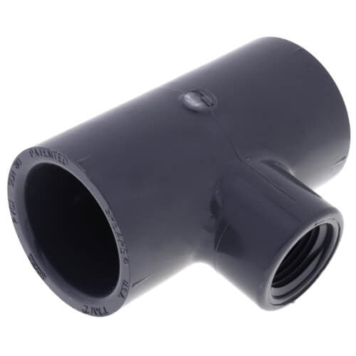 1" X 1" X 1/2" PVC SXSXFPT REDUCING TEE SCD 80