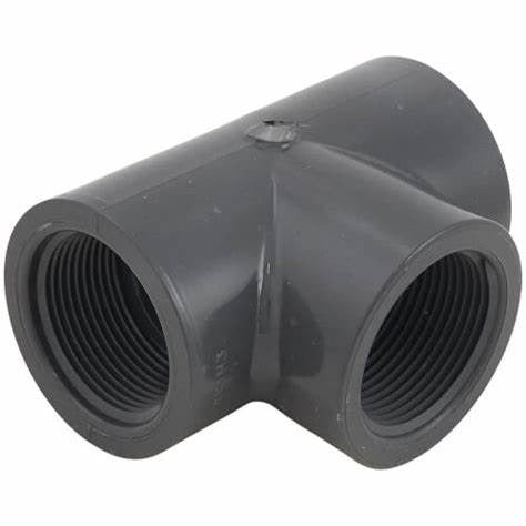1.25" PVC TXTXT TEE SCD 80