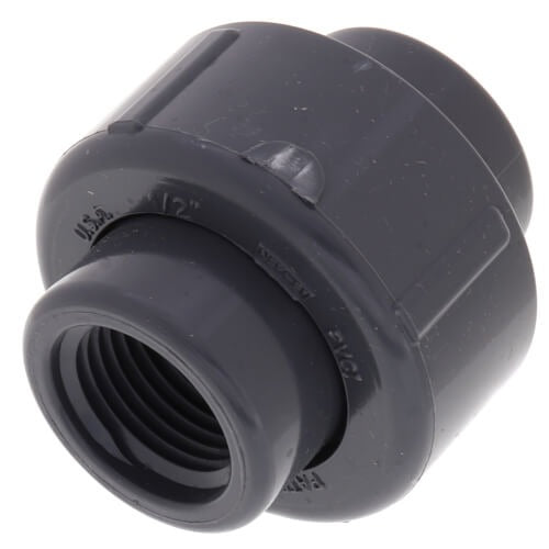 1/2" PVC TXT UNION SCD 80