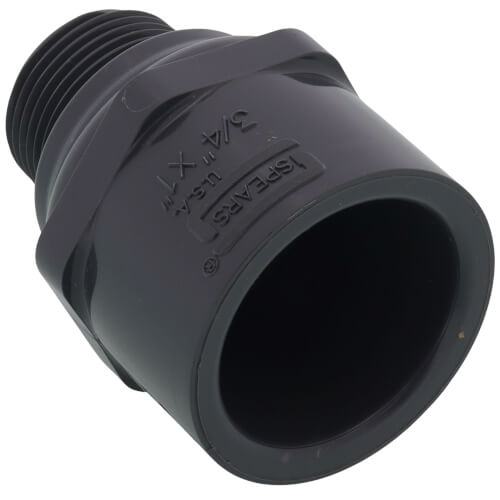 3/4" X 1" PVC REDUCER MALE ADAPTER SCD 80