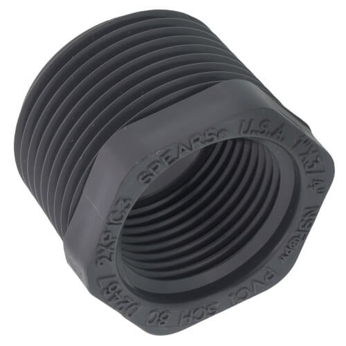 1" X 3/4" PVC TXT BUSHING SCD 80