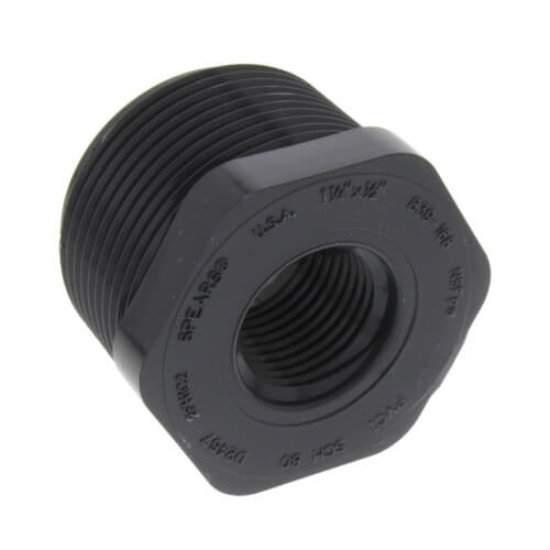 1.25" X 1/2" PVC TXT BUSHING SCD 80