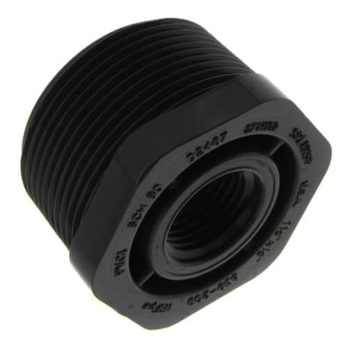 1.5" X 1/2" PVC TXT BUSHING SCD 80