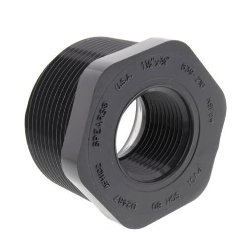 1.5" X 3/4" PVC TXT BUSHING SCD 80