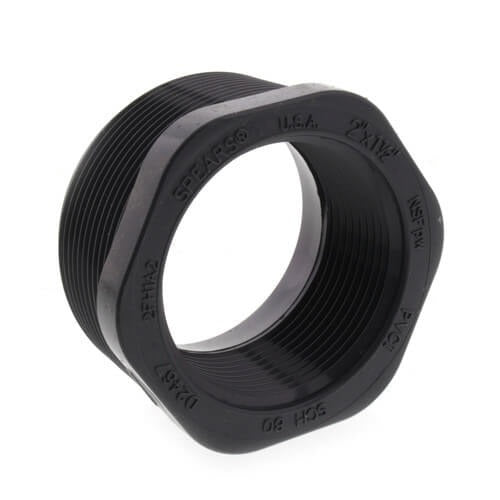 2" X 1.5" PVC TXT BUSHING SCD 80