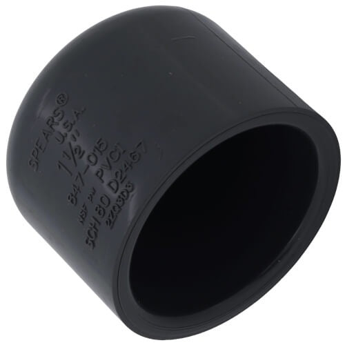 1.5" PVC SLIP CAP SCD 80