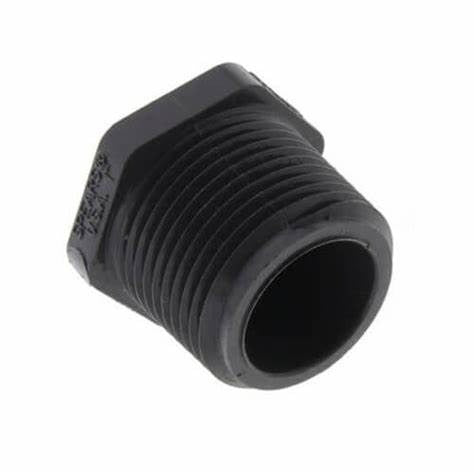 1" PVC THREADED PLUG SCD 80