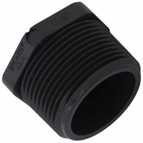 1.25" PVC THREADED PLUG SCD 80