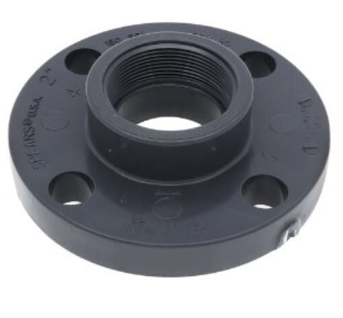 2" PVC THREADED FLANGE SCD 80