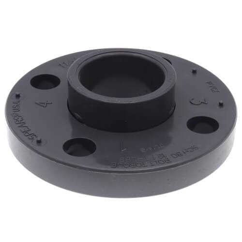 1.25" PVC FLANGE 2PC SLIP SCD 80