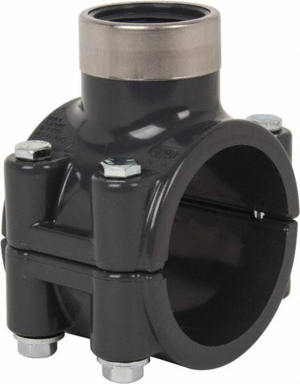 2" X 1" SCD80 PVC CLAMP ON SADDLE X NPT, EPDM