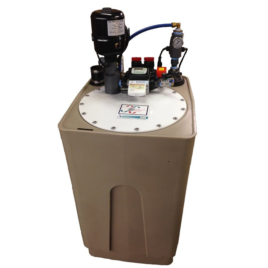 BUBBLE-UP INTERACTIVE RADON REMOVAL UNIT