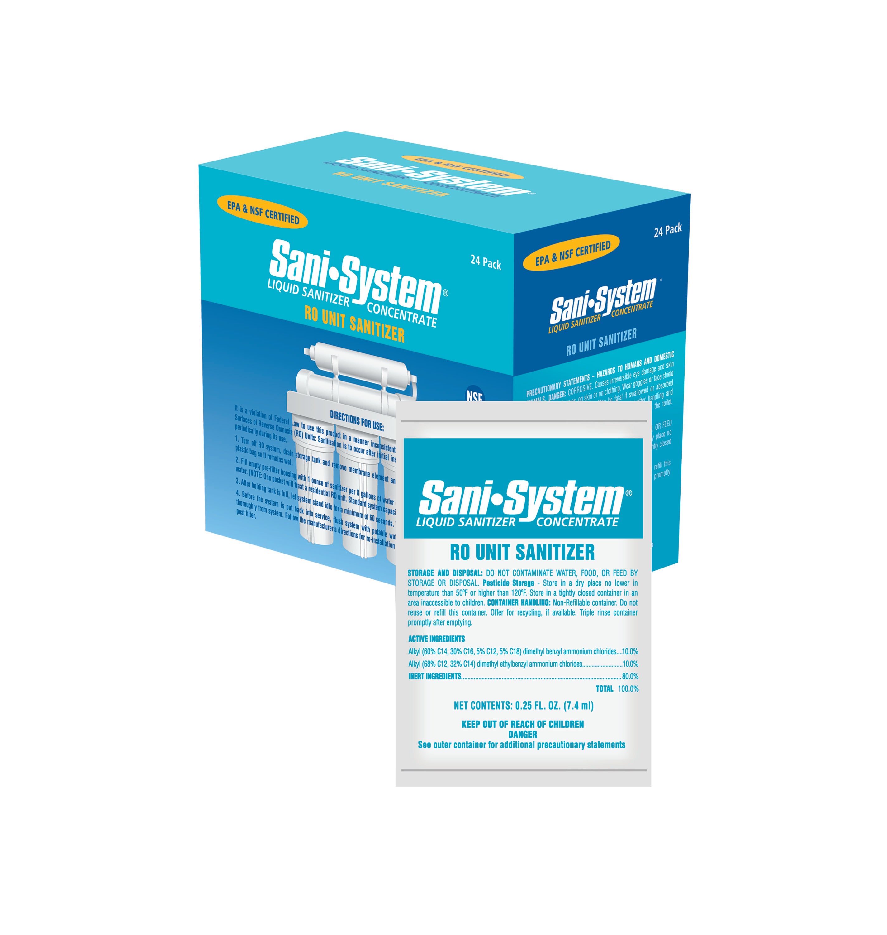 RO SYSTEM CLEANER (SINGLE 0.25 OZ PACKET)