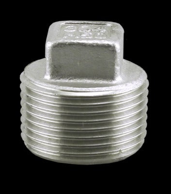 1" STAINLESS STEEL PLUG - HEAVY PATTERN