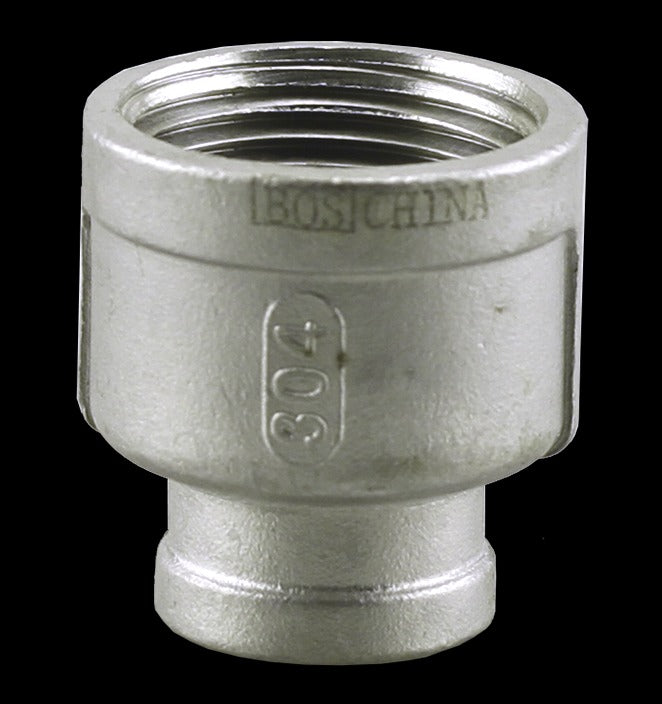 1/2" X 1/4" STAINLESS STEEL COUPLING - HEAVY PATTERN