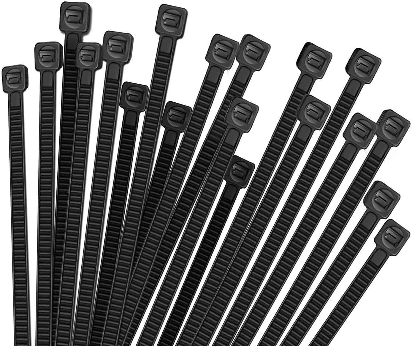 BLACK WIRE TIES - 14.5" (50 PACK)