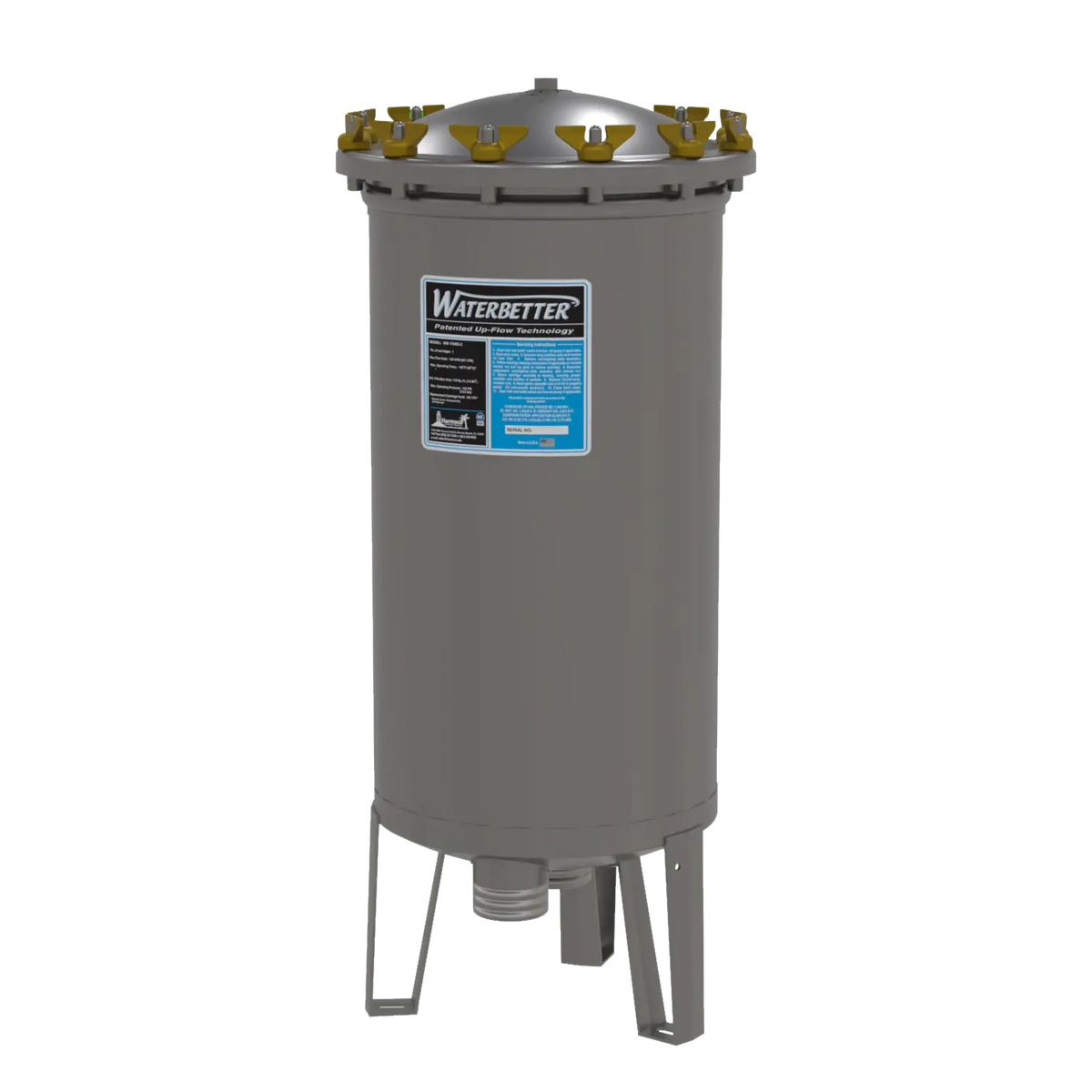 HARMSCO WATERBETTER STAINLESS STEEL FILTER HOUSING, 2" I/O