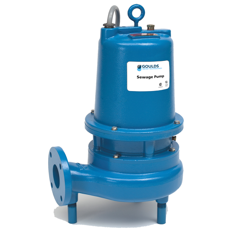 WS3012D3 GOULDS 3 HP 230V 1PH 3" SUB SEWAGE PUMP