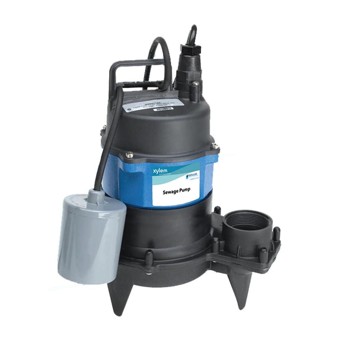 WW0511A GOULDS 1/2 HP VORTEX SEWAGE PUMP 115V AUTO 10' CORD