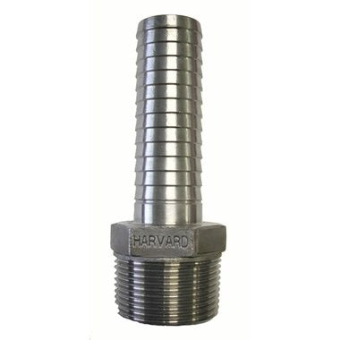 1.25" THD X 1" INSERT X-LONG S.S. MALE ADAPTER