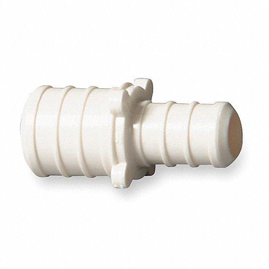 1" X 3/4" CB PEX COUPLING - WHITE PLASTIC (25/BOX)