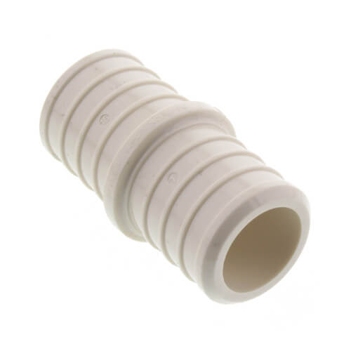 1" CB PEX COUPLING - WHITE PLASTIC (50/BOX)