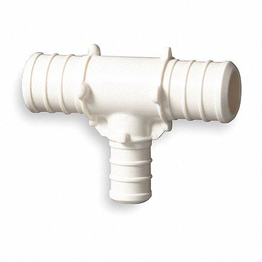 1" X 1" X 1/2" CB PEX TEE - WHITE PLASTIC (25/BOX)