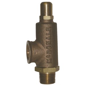 1" NO-LEAD BRASS RELIEF VALVE